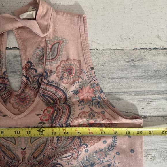 Blu Pepper Floral Paisley Tunic Tank Dress Large - Picture 7 of 9